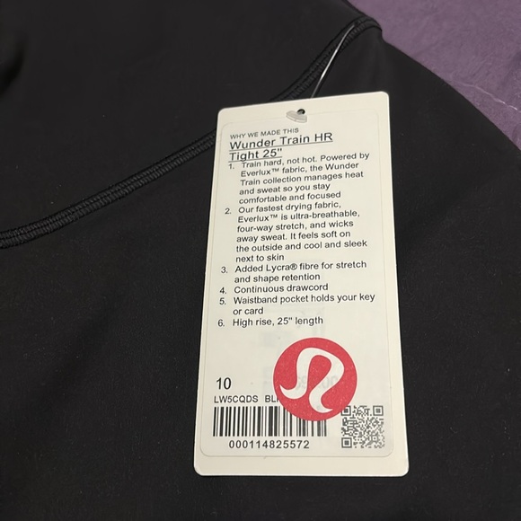 Lululemon Wunder Train High Rise Tight 25” Brand New Tags On - Picture 3 of 3